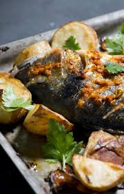 Harissa Roast Sea Bream With Preserved Lemon Potatoes Recipe Recipe Lemon Potatoes Potato Recipes Recipes