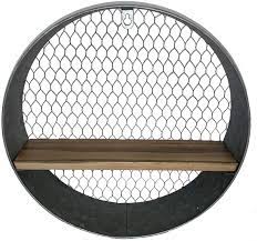 Maybe you would like to learn more about one of these? Amazon Com Ghd Galvanized Round Wall Shelf With Chicken Wire Back Tools Home Improvement