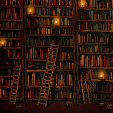 Night Library Art Print By Kirill X Small Book Wallpaper Iphone Wallpaper Cool Wallpapers For Ipad