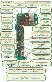 How to identify parts and components on the pcb of a mobile cell phone: Schematic Diagram For Nokia Mobile Smartphone Repair Cell Phone Repair Mobile Phone Repair