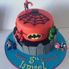 Best Birthday Themes For 5 Year Old Boy Two Tier Superhero Cake Superhero Cake Toppers Superhero Cake Cake 5 Year Old Boy