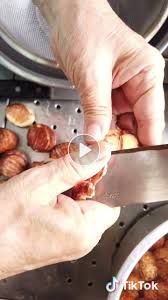 ハクさん 料理系vlogger on tiktok 栗 栗の皮の剥き方 私のリアル飯 グルメvlog 料理教室 tiktokグルメ 詳しくはyoutubeで レシピ 料理 動画レシピ