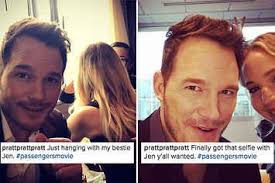 O kadar fazla sahte saçın var ki, eğer bir suç işlesen adli tıp muhtemelen ukraynalı bir kızı suçlardı. cümlesine jennifer. Chris Pratt Is Cropping J Law Out Of Every Photo And It S So Funny Jennifer Lawrence Funny Chris Pratt Chris Pratt Funny