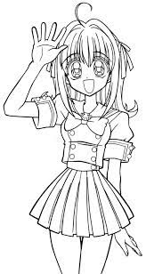 Dans ce dessin, vous allez pouvoir colorier le visage d'un manga fille. Coloriage Fille Manga Gratuit A Imprimer