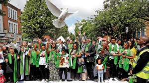 Vigils, prayers mark Grenfell anniversary