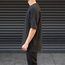 Calvin klein jeans black tee small. Men S Oversize T Shirt Round Neck Black