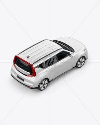 Download Compact Car Mockup Top Back Half Side View In Vehicle Mockups On Yellow Images Object Mockups PSD Mockup Templates