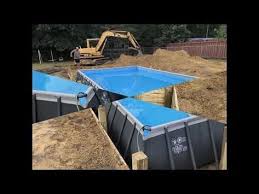Intex Pool With Deck Youtube In 2020 Swimming Pools Backyard Rectangle Pool Above Ground Pool Decks