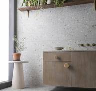 Jagger Mid Grey Terrazzo Effect Porcelain by Mandarin Stone