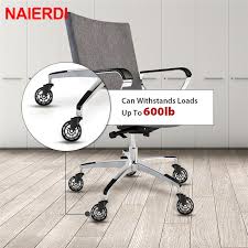 naierdi 5pcs office chair caster wheels
