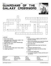 Click the print link to open a new window in your browser with the pdf file. Guardians Of The Galaxy Crossword Crossword Guardians Of The Galaxy Free Printable Crossword Puzzles