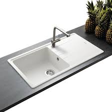 Evier Schock De La Gamme Element 1 Grand Bac 1 Egouttoir Coloris Blanc Cuisissimo Granit Blanc Evier Blanc Evier Schock