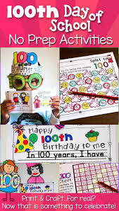 100th Day Of School Activities No Prep Crafts And More 100