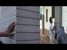 But painting the outside walls requires a certain amount of knowledge and preparation. Exterior Sand Stone Texture Design On Highlighting Pillers In House Jotun Paints Youtube Wall Texture Design Exterior Wall Tiles Exterior Wall Design