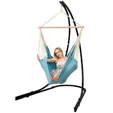 Check spelling or type a new query. Support Hamac Avec Chaise Suspendue Xxl Fauteuil De Balancoire 360 Bleu Cdiscount Jardin