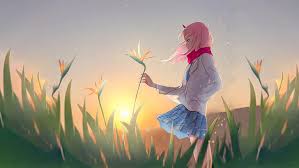 Perfect screen background display for desktop. Hd Wallpaper Darling In The Franxx Zero Two Darling In The Franxx Anime Girl Wallpaper Flare