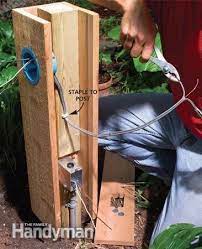 How To Install Outdoor Lighting And Outlet Backyard Lighting Diy Outdoor Outdoor Lighting