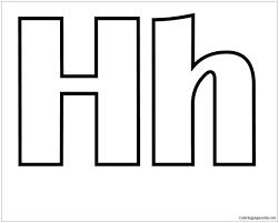 100% free alphabet coloring pages. Classic Letter H Coloring Pages Alphabet Coloring Pages Coloring Pages For Kids And Adults