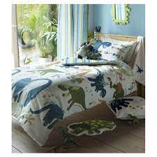 Catherine Lansfield Dino Single Duvet Set Duvet Sets Duvet Bedding Sets Single Duvet