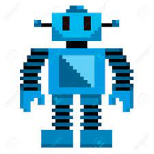 Maybe you would like to learn more about one of these? Vector Cartoon Pixel Art Blue Robot Isolated Royalty Free Cliparts Vectors And Stock Illustration Image 35759384