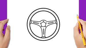 How To Draw A Steering Wheel Step By Step - Youtube