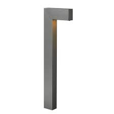 Hinkley Lighting Atlantis 25 Watt Equivalent Low Voltage Hematite Led Path Light 1518he Led The Home Depot Led Path Lights Outdoor Path Lighting Hinkley Lighting