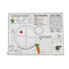 Myplate Activity Placemats Oriental Trading Activity Mat My Plate Oriental Trading