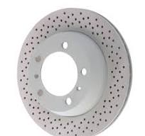 SHW Performance PRX39873 - Cross-drilled Monobloc Brake Rotor 299 x 20 mm