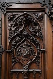Beautiful Neo Gothic Style Pair Of Double Doors In Walnut With Rich Carved Decoration Doors In 2020 Gothic Interior Architectural Antiques Gothic Architecture
