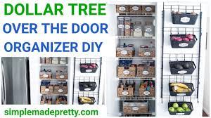 With a pantry door organizer, it opens up plenty of options when it comes to storage. Diy Dollar Tree Over The Door Organizer Back Of The Door Organization Over The Door Storage Youtube