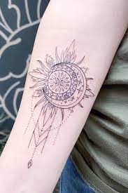 63 Most Beautiful Sun And Moon Tattoo Ideas Page 6 Of 6 Stayglam Forearm Tattoo Women Tattoos Sun Tattoos