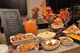 Maybe you would like to learn more about one of these? And Seek To Show Hospitality Thanksgiving Dinner Buffet Set Up On Kitchen Isla Thanksgiving Dinner Thanksgiving Dinner Table Setting Thanksgiving Dinner Table