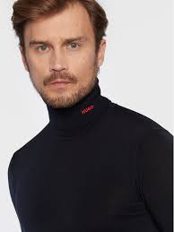 Hugo Golf San Thomas-M 50474174 Granatowy Slim Fit