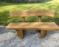 These old and used benches are available in a range of materials such as wrought iron, wire work, marble, stone, various timbers such as oak, pine and teak, cast iron and reconstituted stone. Solid Oak Garden Bench For Garden Patio Unique And Comfortable Design