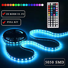 Led Strip Lighting 5m 16 4 Ft 5050 Rgb 150leds Flexible Color Changing Full Kit With 44 Keys Ir Remote Led Strip Lighting Rgb Led Strip Lights Led Light Strips