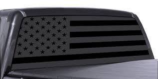 Black and white american flag icon royalty vector image. Fgd Brand Matte Black American Flag Truck Rear Window Solid Vinyl Wrap Family Graphix Llc