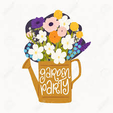 Maybe you would like to learn more about one of these? Cartoon Style Vector Illustration Of The Watering Can Bouquet Of Spring Flowers And Garden Party Hand Lettering Great Design For Sticker Card Poster Or Merch Rustic Drawing And Inscription Lizenzfrei Nutzbare Vektorgrafiken