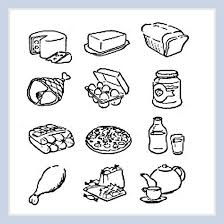Dibujos De Comida Para Colorear
