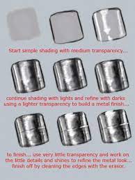Metal Ring Drawing Tutorial By Sketcher Of Pictures Metalarttechniques Metal Art Techniques Metal Art Techniques Metal Drawing Digital Painting Tutorials