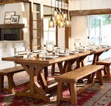 Rustic Lodge Kitchen Photo Gallery Design Studio Pottery Barn Backyard Dining Table Dining Table Rectangular Dining Table