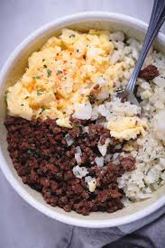 Low Carb Keto Breakfast Burrito Bowl Recipe Paleo Ketogasm