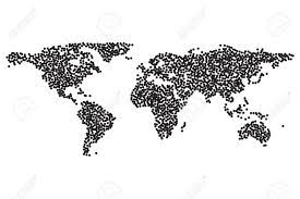 Weitere ideen zu weltkarte tattoo, karten tattoos, tätowierungen wandtattoo weltkarte als kreative wanddekoration riesige auswahl über 5.000 moderne wandtattoos & wandsticker über 30 farben und. Worldmap Vorlage Silhouette Weltkarte Fur Infografik Dotwork Halbton Tattoo Stil Vektor Illustration Lizenzfreie Fotos Bilder Und Stock Fotografie Image 79514130