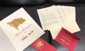 Personalized president donald trump christmas holiday card. Senate Receives Trump S Holiday Card Along With His Bonkers Impeachment Letter To Pelosi Talking Points Memo
