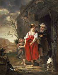 La Despedida de Agar - Pintura al óleo