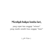 Menikah Bukanlah Lomba Lari Siapa Yang Cepat Menikah Mendapat Gelar Winner Dan Yang Masih Sendirian Mendapat Juluk Pendidikan Anak Anak Pendidikan Sendirian