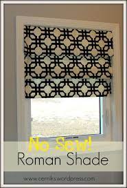 No Sew Roman Shade By Guest Blogger The Cerniks Diy Curtains Diy Roman Shades Home Projects