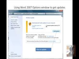 Update Word 2007 Youtube
