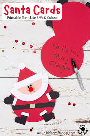 If you're like me, you have your kids doing all kinds of arts and crafts for christmas right about now. Santa Christmas Cards Craft Kids Craft Room