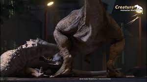 Indominus Rex Vs Tyrannosaurus Rex epic battle Animation - YouTube
