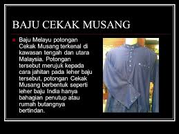 Documents similar to pola baju melayu cekak musang. Pakaian Tradisional Melayu Baju Melayu Baju Melayu Merupakan Satu Panggilan Bagi Baju Tradisional Melayu Yang Biasa Di Pakai Oleh Golongan Lelaki Di Ppt Download